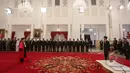 Suasana pelantikan Manahan Malontige Pardamean Sitompul sebagai Hakim Konstitusi di Istana Negara, Jakarta, Selasa (28/4/2015). (Liputan6.com/ Faizal Fanani)