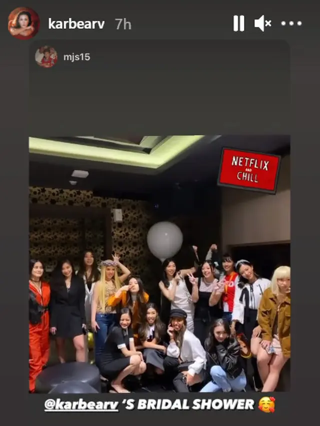 6 Momen Bridal Shower Karen Vendela Bertema Netflix and Chill, Penuh Keseruan