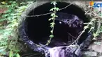 Limbah kimia cair berwarna merah terlihat langsung dibuang ke aliran Sungai Cibaligo yang merupakan anak Sungai Citarum.