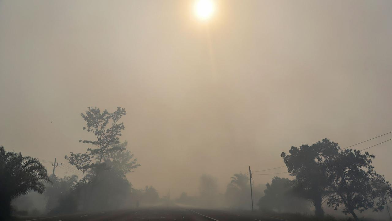 Palangka Raya Diselimuti Kabut Asap Akibat Karhutla