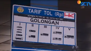 Sesuai dengan kebijakan penyesuaian tarif, kendaraan golongan 1 dikenakan tarif Rp 15 ribu.