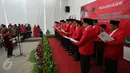 Ketum PDIP Megawati Soekarnoputri ‎melantik pengurus pusat Baitul Muslimin Indonesia (Bamusi) yang baru periode 2016-2020 di DPP PDIP, Jakarta, Kamis (8/9). Turut hadir juga tokoh-tokoh PP Muhammadiyah serta Nahdlatul Ulama. (Liputan6.com/Johan Tallo)