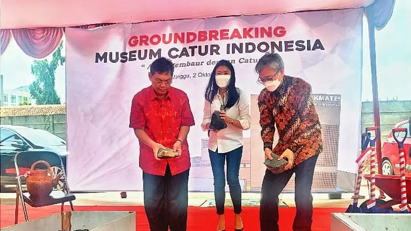 Peletakan batu pertama pembangunan Museum Catur Indonesia