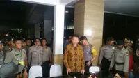 Ahok usai menjalani sidang kasus penistaan agama. (Liputan6.com/Nanda Perdana Putra)