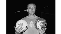 Legenda Sepak Bola Asal Spanyol Alfredo Di Stefano pernah meraih Ballon d'Or sebanyak dua kali yaitu pada tahun 1957 dan 1959. (AFP Photo/STAFF)