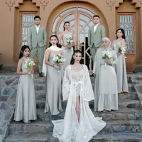 Yuki Kato saat Jadi Bridesmaid Pernikahan Sahabat di Maroko. [@fcgweddings]