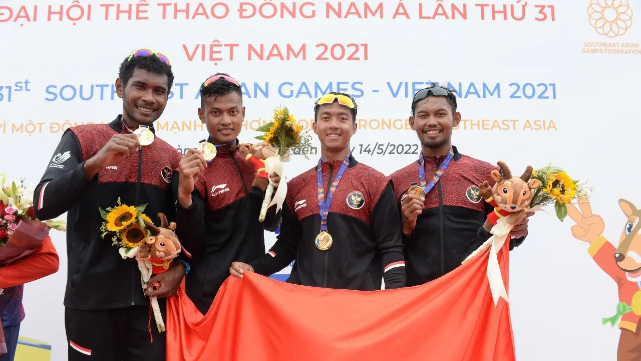Tim Rowing Indonesia di SEA Games 2021