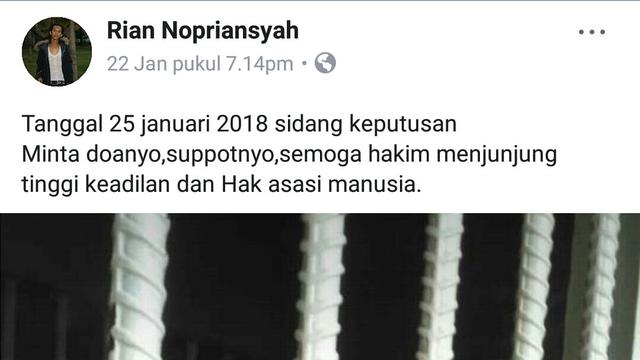 Jadi Terpidana, Supporter SFC Minta Keadilan ke Presiden RI