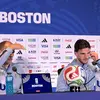 Foto Eksklusif: Senyum hingga Serius, Ragam Ekspresi Thomas Tuchel dan Declan Rice Saat Menjawab Pertanyaan Media