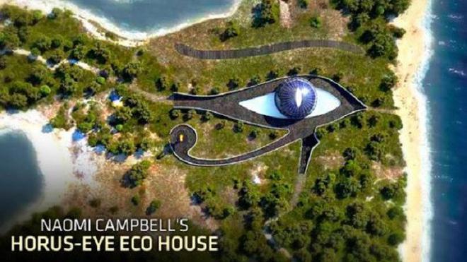 Rumah Selebriti Rumah Naomi Campbell Berbentuk Mata  Dewa  