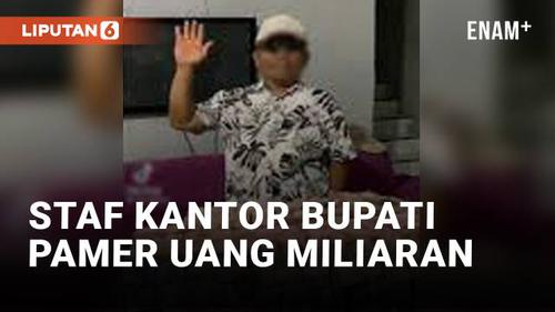 VIDEO: Anggota Staf Ahli Kantor Bupati Deliserdang Pamer Uang Puluhan Miliar