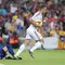 Striker Real Madrid, Jese Rodriguez, melakukan selebrasi usai mencetak gol ke gawang Barcelona pada laga La Liga di Stadion Camp Nou, Minggu (20/3/2016). Jese resmi meninggalkan PSG dan bergabung ke Stoke City. (AFP/Josep Lago)