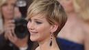 Gaya rambut pendek model 'pixie cut' ini tampak cocok dengan Jennifer Lawrence dan membuatnya terlihat ‘fresh’. (Bintang/EPA)