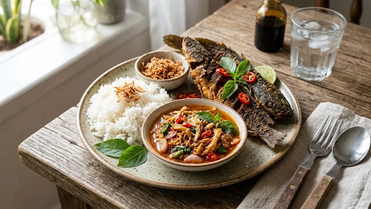 Resep Lele Goreng Sambal Jamur Kemangi