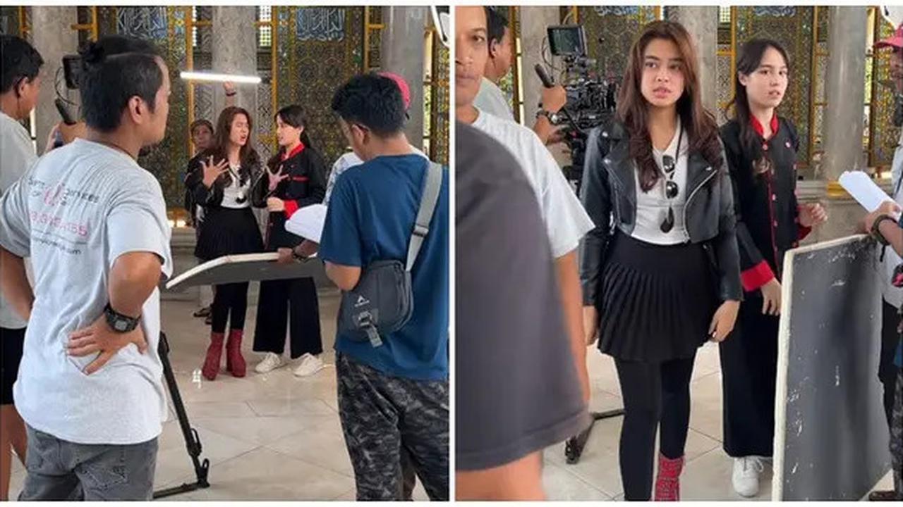 6 Potret Aqeela Calista di Lokasi Syuting Sinetron Asmara Gen Z, Penampilan Lebih Fresh