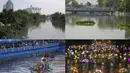 Kalimas Surabaya dipenuhi sampah dan kumuh. Sekarang, berubah jadi cantik. (Source: IST)