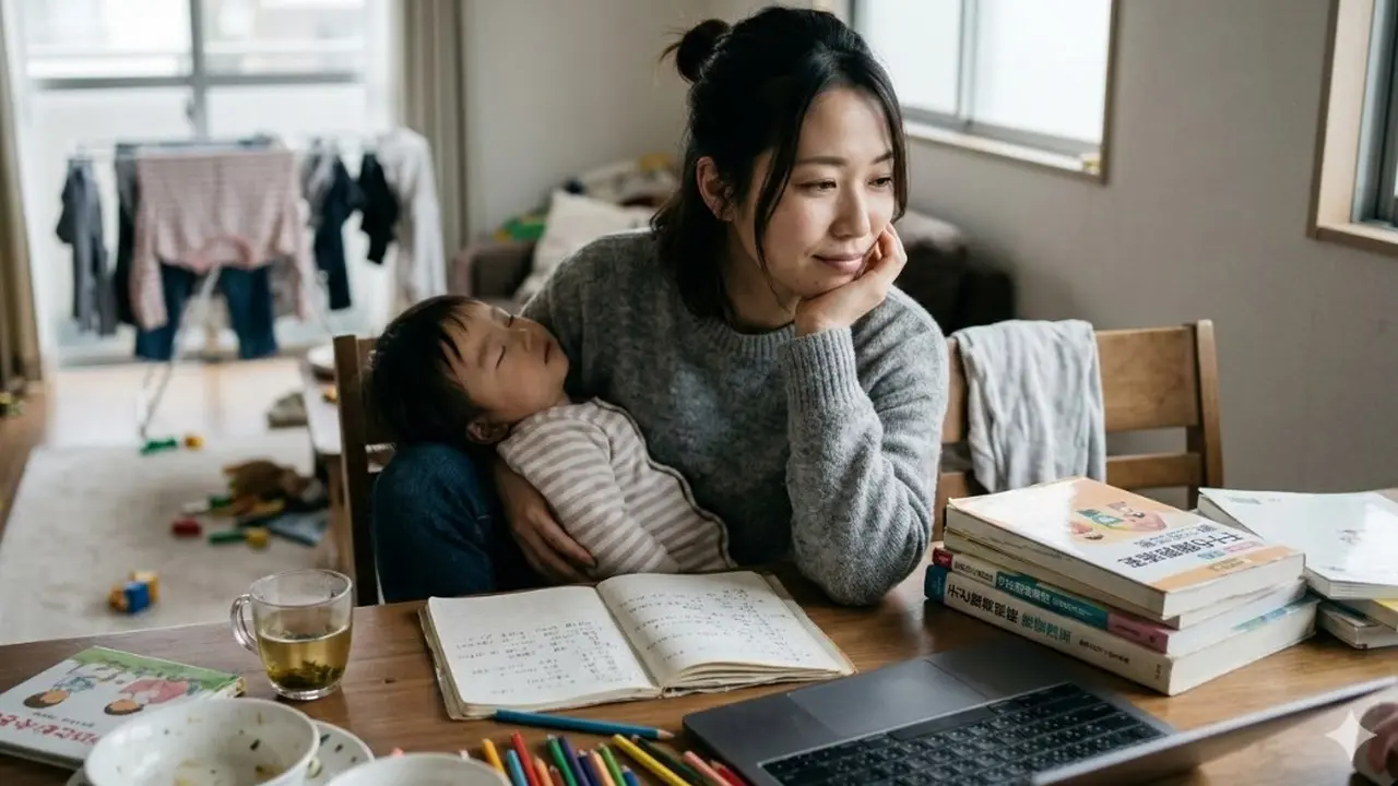 Tips Jadi Ibu Muda Multitasking agar Tidak Mudah Burnout (Foto: Gemini AI)