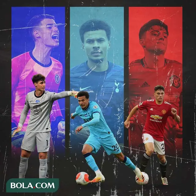 Premier League - Kepa Arrizabalaga, Dele Ali, Daniel James