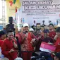 Gubernur Jawa Tengah Ganjar Pranowo mengikuti jalan sehat kerukunan yang diselenggarakan Kanwil Kemenag Jawa Tengah. (Dok. Istimewa)