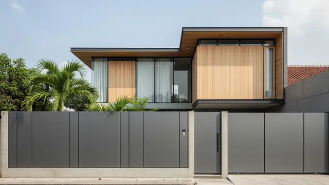 Model Pagar Solid Minimalis