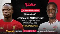 Laga persahabatan Liverpool vs VfB Stuttgart di Vidio. (Sumber: Vidio)