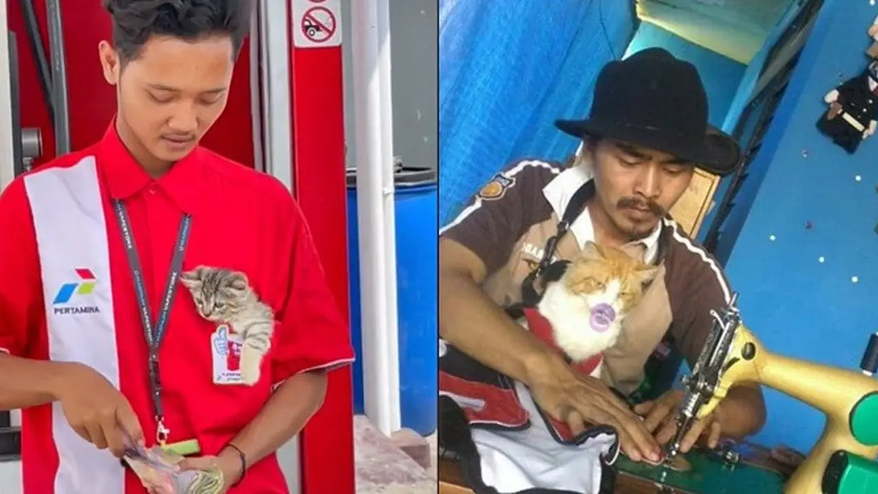 6 Potret Orang Kerja Sambil Bawa Hewan Peliharaan, Efek Terlalu Sayang