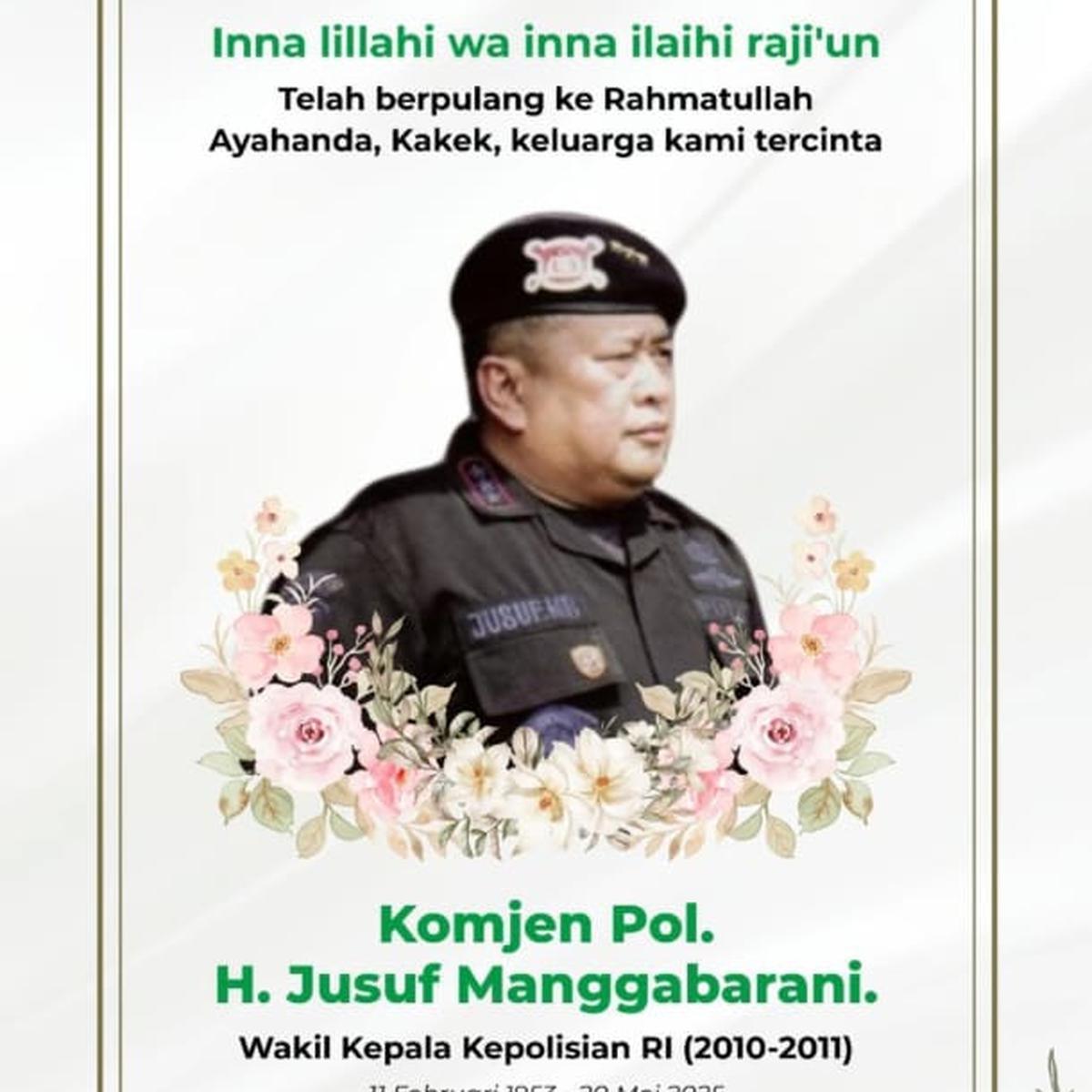 Jusuf Manggabarani meninggal dunia