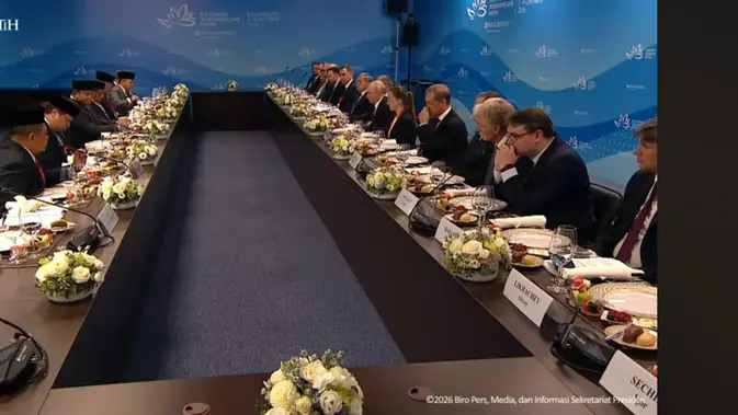Momen Prabowo Makan Siang Bareng Putin di Vladivoatok Rusia