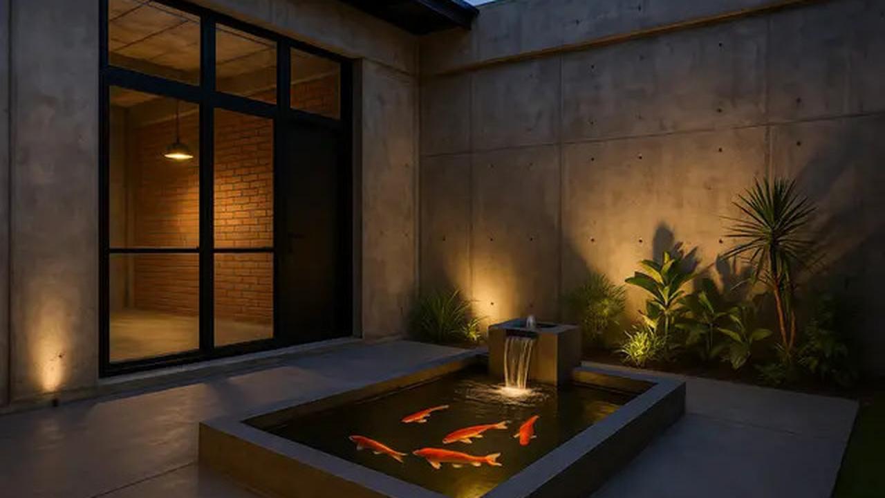 7 Inspirasi Model Rumah Sederhana dengan Kolam Ikan di Depan, Jadi Tren di 2025
