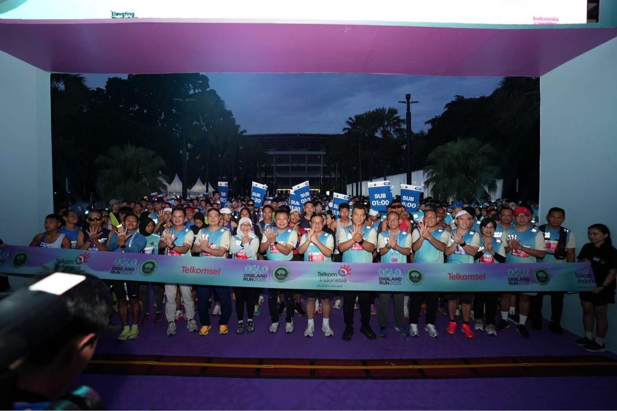 Antusiasme 12.500 Pelari Ramaikan Digiland Run 2025