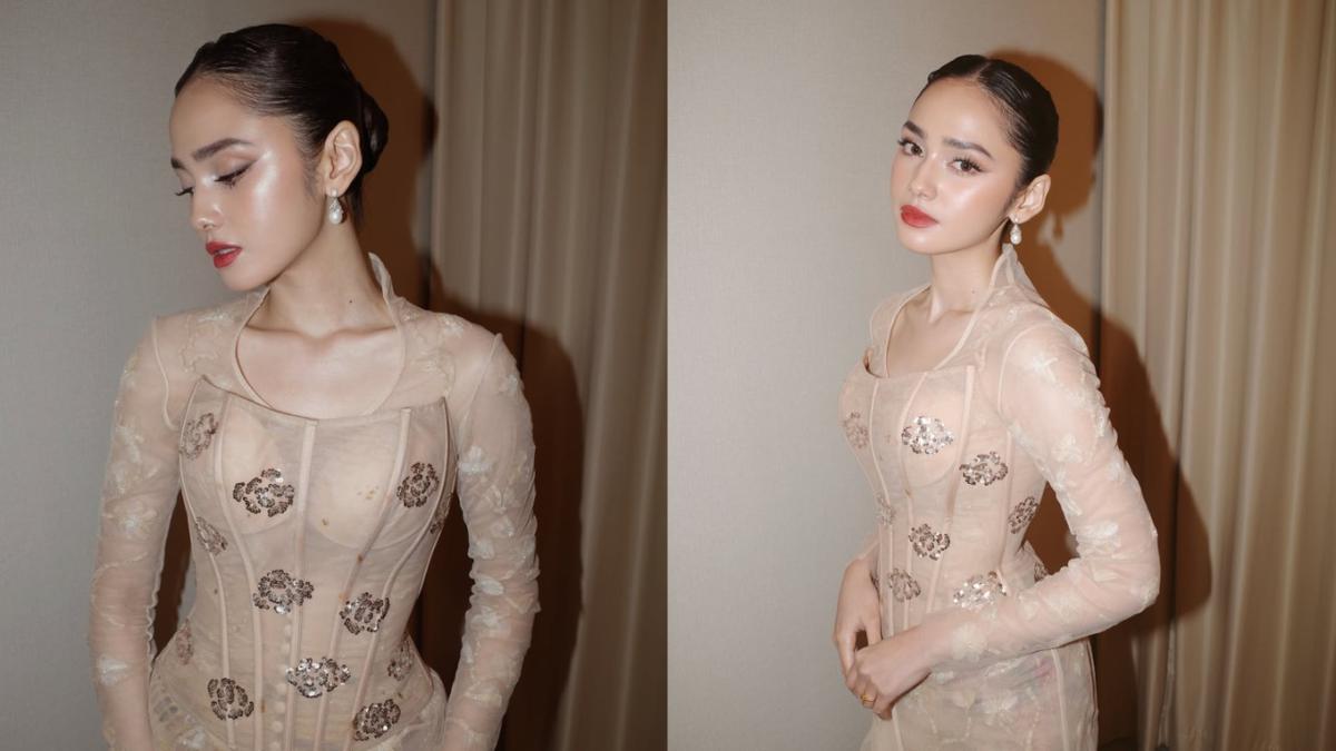 Model Kebaya Syifa Hadju dengan Detail Korset yang Bikin Ramping, Menawan