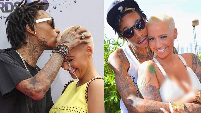 Setahun Menikah Amber Rose Dan Wiz Khalifa Bercerai Showbiz Liputan6 Com