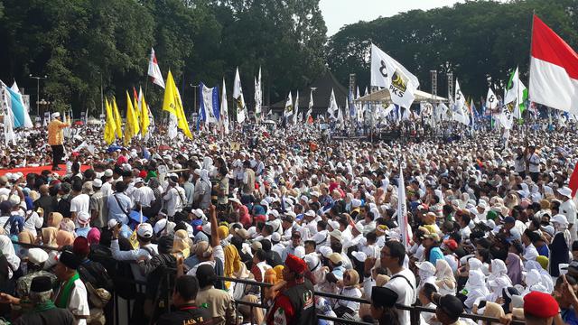 Ribuan Massa Padati Kampanye Prabowo Sandiaga Uno Di Tangerang Pilpres Liputan6 Com