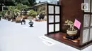 Koleksi pohon bonsai yang dipamerkan dalam acara Jengbreng BSC di kawasan Sawangan, Depok, Jawa Barat, Minggu (6/3/2022). Pameran tersebut menampilkan berbagai jenis pohon bonsai dengan harga Rp 500 ribu hingga Rp 10 juta. (merdeka.com/Iqbal S. Nugroho)