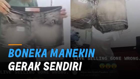 VIDEO: Boneka Manekin Gerak Sendiri, Perempuan Tidak Sadar Saat Sedang Live Instagram