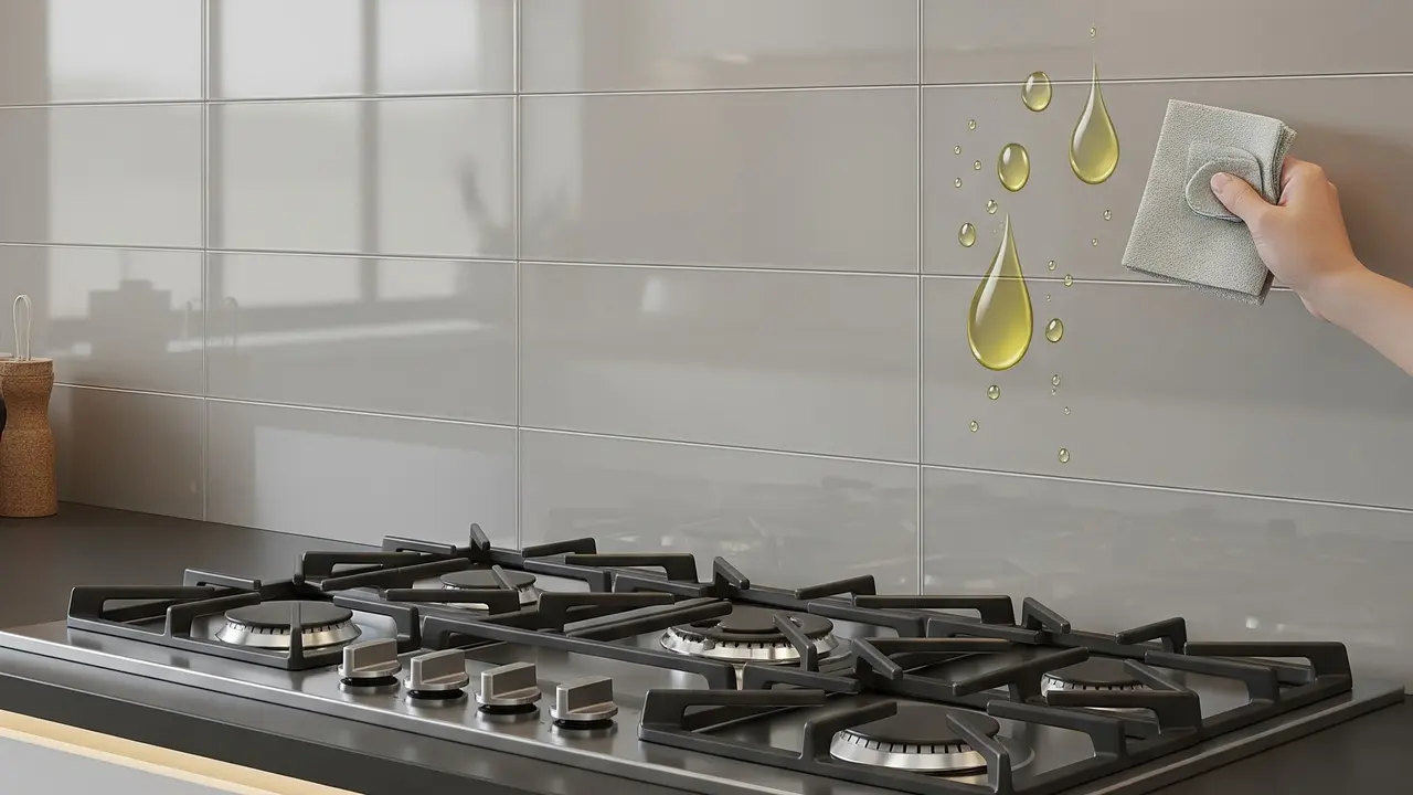 Material Dinding Dapur yang Mudah Dibersihkan dari Minyak (AI Generated)