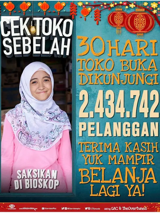 Sekitar satu bulan setelah resmi dirilis, film Cek Toko Sebelah berhasil mendapatkan 2,4 juta penonton. Angka yang terus bertambah itu, akhirnya Ernest Prakasa memangkas rambutnya. (Instagram/ernestprakasa)