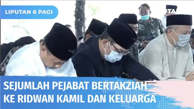 Sejumlah pejabat daerah di antaranya Wakil Gubernur Jawa Barat, UU Ruzhanul Ulum, Walikota Bandung Yana Mulyana, Walikota Bogor Bima Arya, berdatangan ke Gedung Pakuan Kota Bandung, Jawa Barat. Mereka datang untuk menyampaikan belasungkawa secara lan...