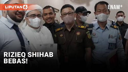 VIDEO: Detik-Detik Rizieq Shihab Bebas dari Lapas Cipinang