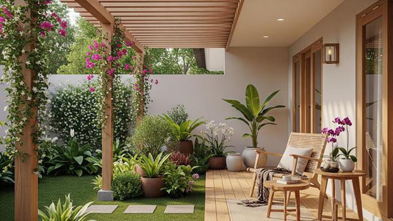 7 Ide Teras Belakang dengan Taman Mini ala Rumah Skandinavia, Nyaman dan Estetik