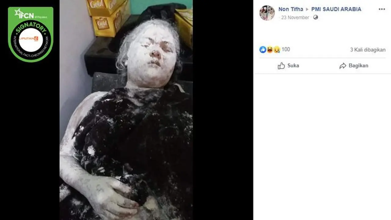 [Cek Fakta] Gambar Tangkapan Layar Foto Tepung Terigu