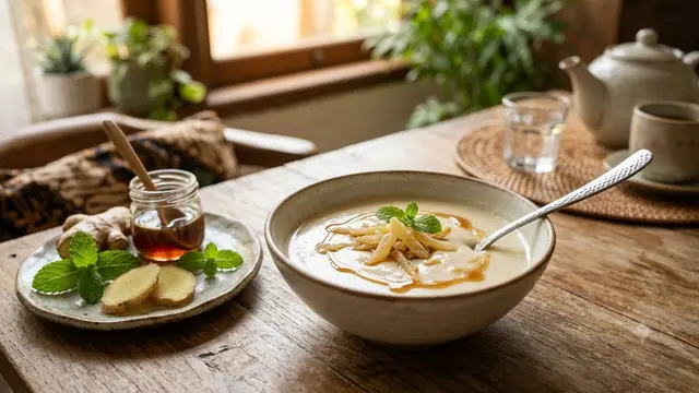 Ilustrasi Resep Ginger Milk Pudding/AI Generated