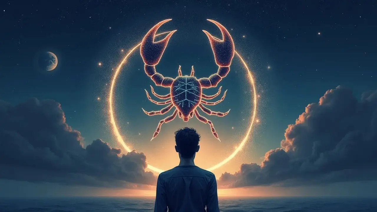 logo zodiak scorpio (sumber: AI generated)