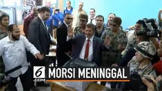 Eks Presiden Mesir Mohammed Morsi meninggal sete;ah pingsan di persidangan dirinya. Morsi adalah Presiden Mesir pertama yang dipilih melalui sistem demokratis.