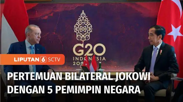 Presiden Joko Widodo menggelar lima pertemuan bilateral di sela-sela KTT G20 Bali, yaitu dengan Presiden Amerika Joe Biden, Presiden Komisi Eropa Ursula Gertrud Von Der Leyen, Perdana Menteri Jepang Fumio Kishida, Perdana Menteri Australia, dan Presi...