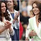 Gaya Kate Middleton di turnaman tenis&nbsp;Wimbledon dari tahun ke tahun. (LEON NEAL/AFP&nbsp;Adam Davy/PA via AP)