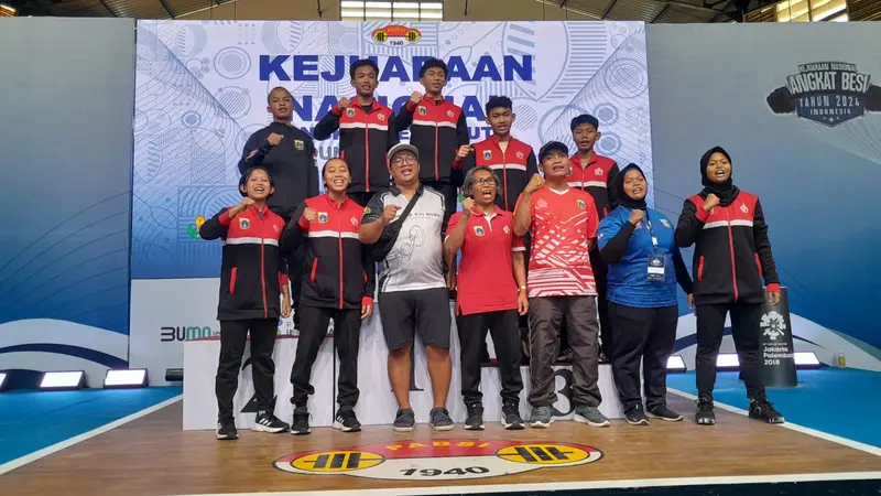 DKI Jakarta Juara Umum Kejurnas Angkat Besi Junior 2024