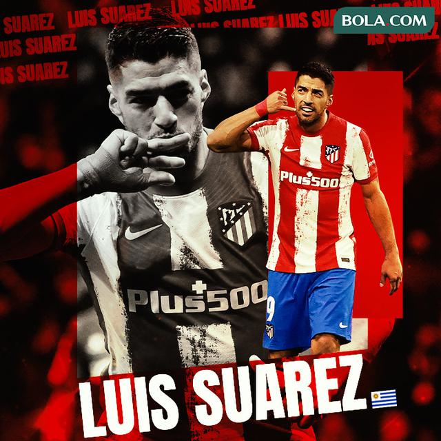 Atletico Madrid - Ilustrasi Luis Suarez