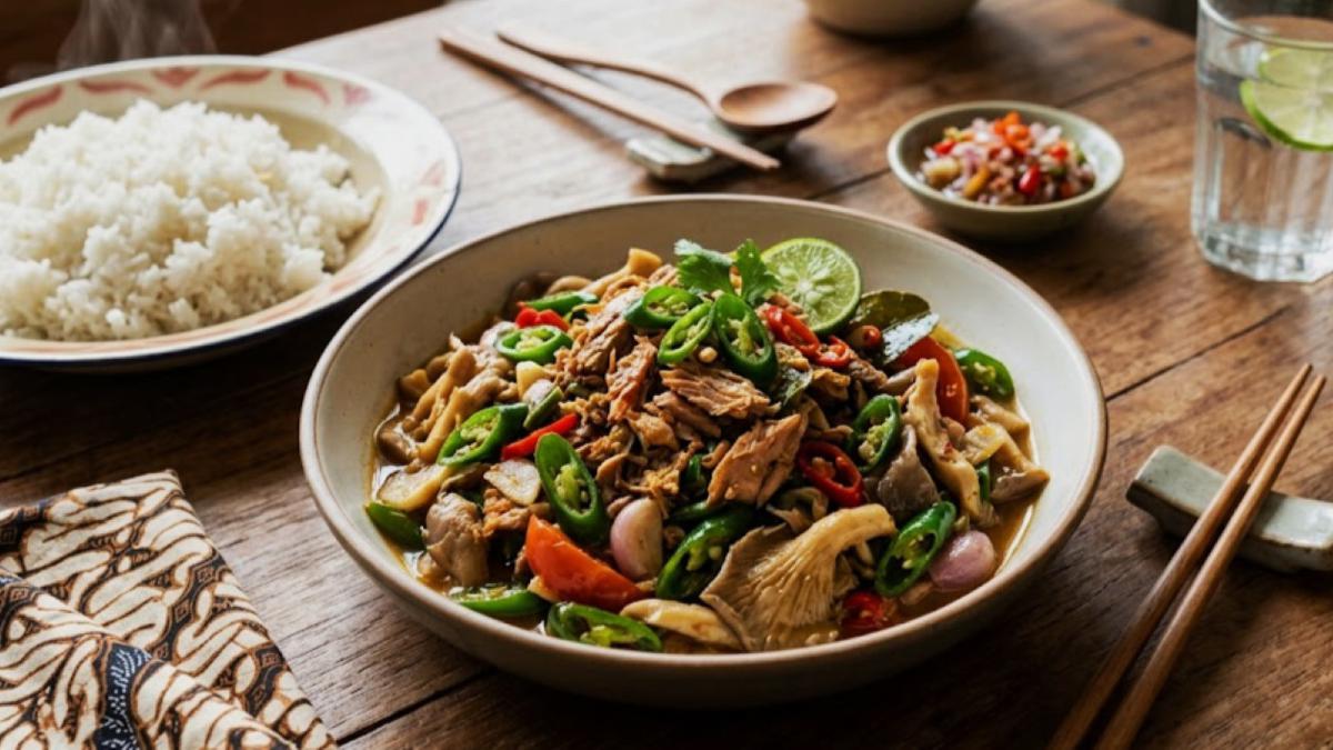 Resep Tongkol Suwir Tumis Jamur dan Cabai Hijau Kaya Protein, Ide Menu Makan Siang Simpel