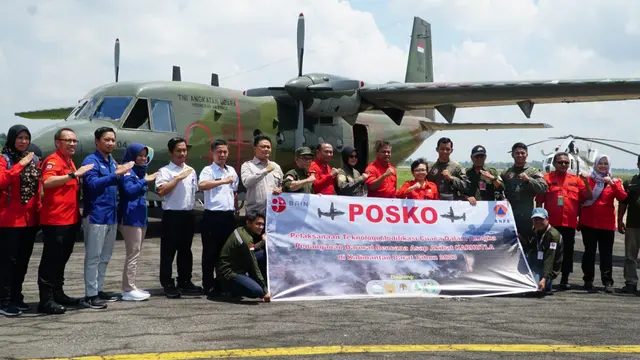Persiapan operasi TMC antisipasi kebkaran hutan dan lahan. ((Istimewa)
